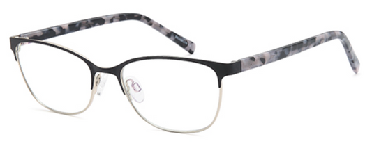 Brooklyn D162 Glasses Frame - Black/Silver