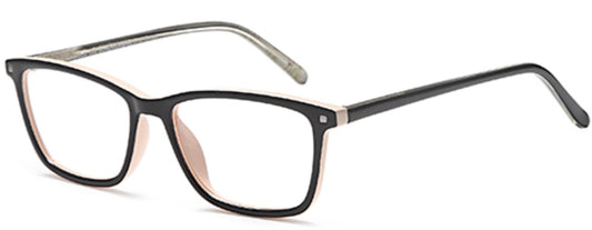 Solo 599 Rectangle Glasses Frame - Black/Cream