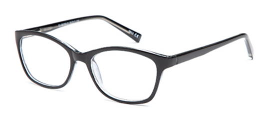 Solo 568 rectangle glasses frames – black
