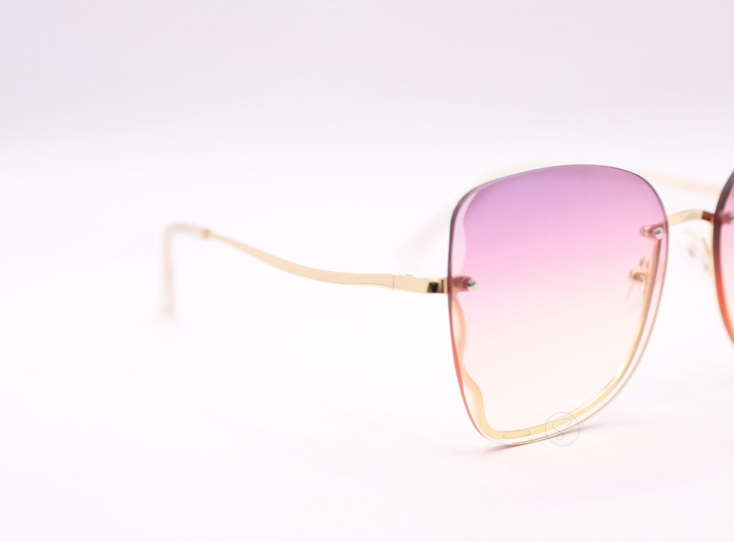 Sapphire SO8806 Rimless Gradient Sunglasses - Pink