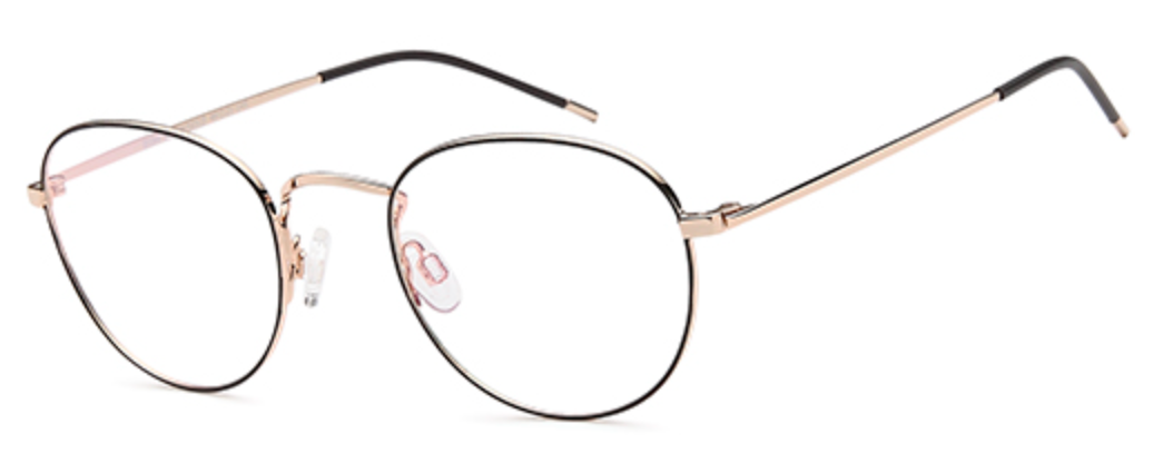 Brooklyn D164 Glasses Frame - Black/Gold