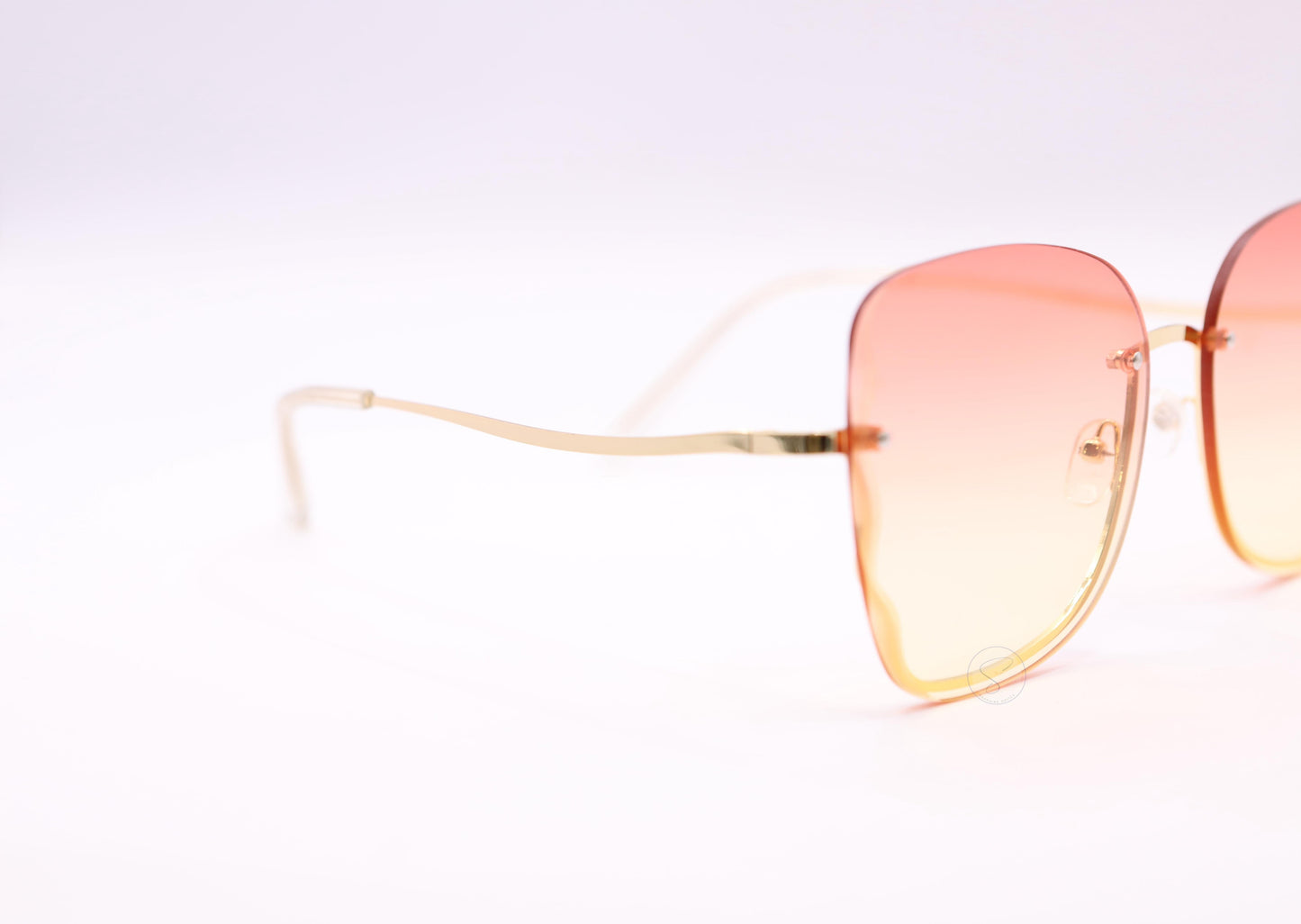 Sapphire SO8806 Rimless Gradient Sunglasses - Coral