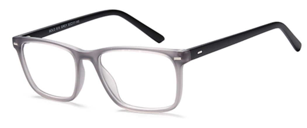 Solo 815 Grey glasses frame – rectangular transparent frame