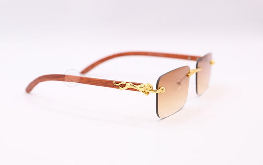 Sapphire SO90201 Gradient Rimless Sunglasses - Brown