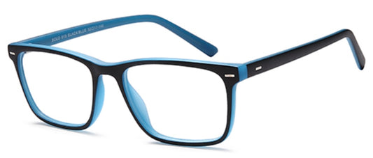 Solo 815 Black/Blue glasses frame – rectangular transparent frame