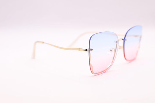 Sapphire SO8806 Rimless Gradient Sunglasses - Blue