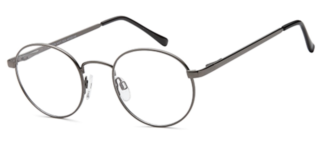 Solo 059 Round Glasses Metal Frame - Matte Gun
