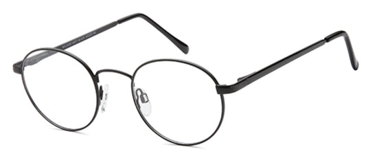 Solo 059 Round Glasses Metal Frame - Matte Black