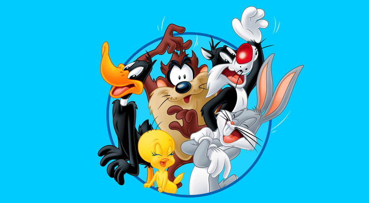 Looney Tunes cartoon characters illustration for kids glasses collection