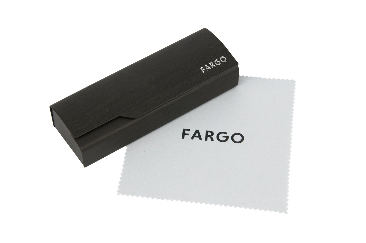 Fargo protective glasses case and cleaning cloth