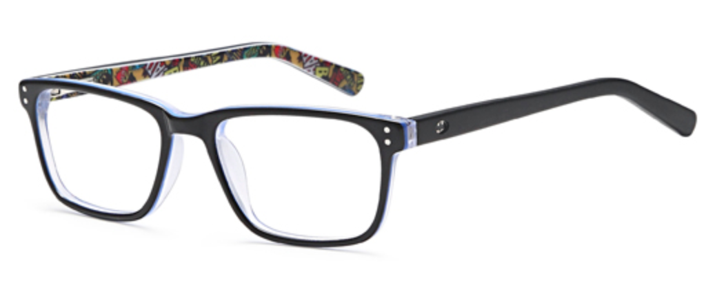 Batman BT910 Kids Batman glasses frames - Black/Blue