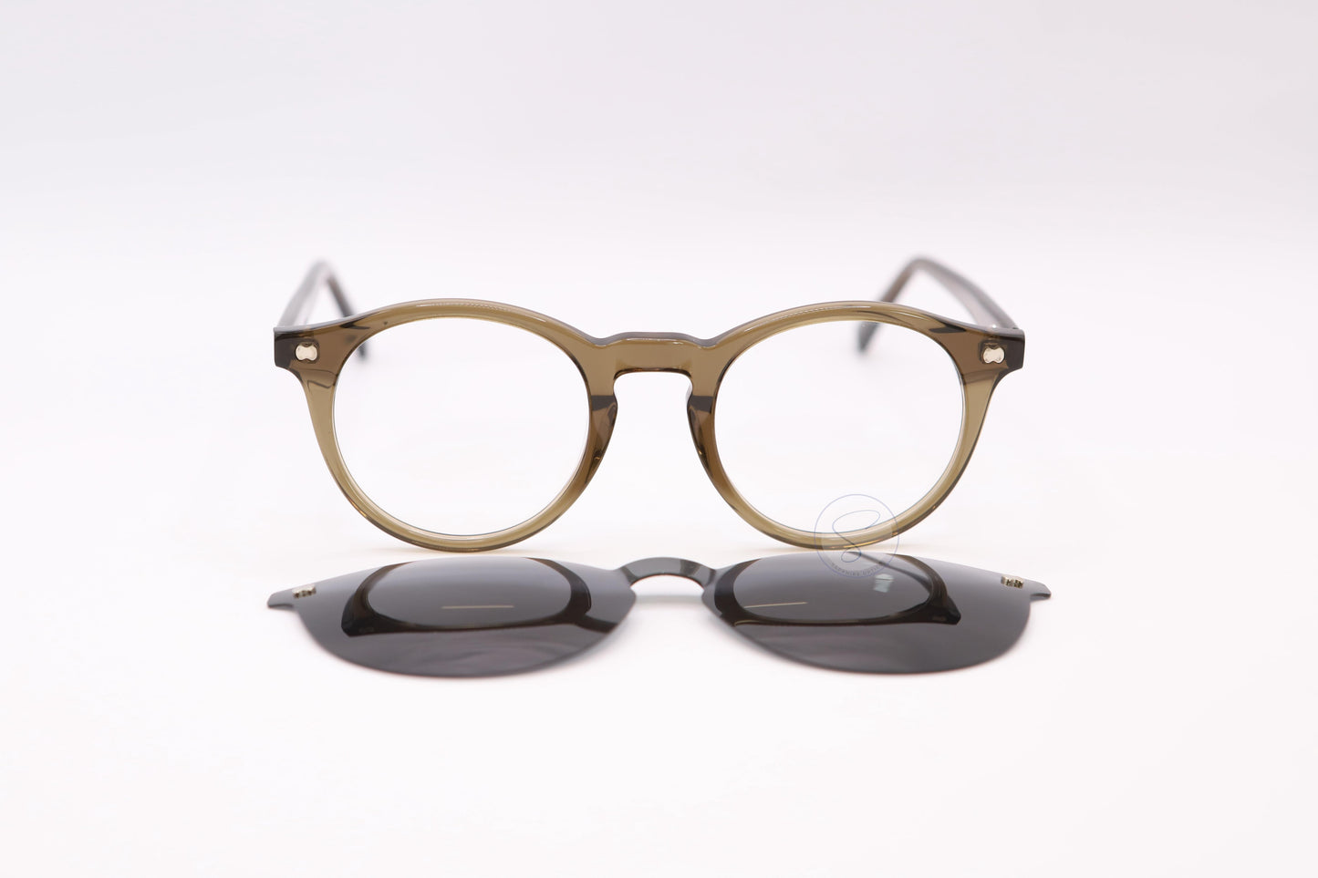 Sapphire S01120 Clip on Polarised Sunglasses - Clip On Brown Front