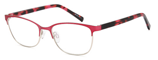 Brooklyn D162 Glasses Frame - Wine/Silver