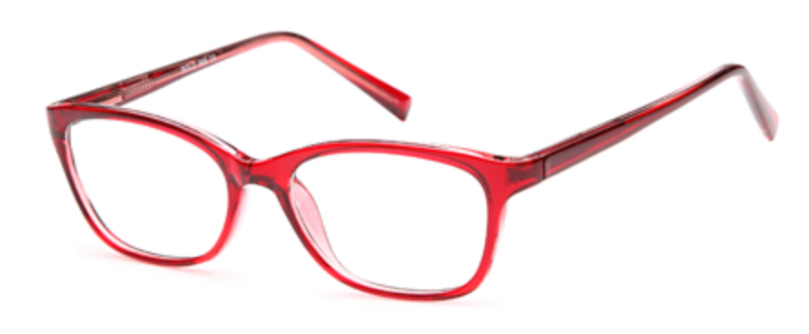 Solo 568 rectangle glasses frames – red