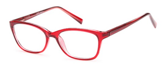 Solo 568 rectangle glasses frames – red