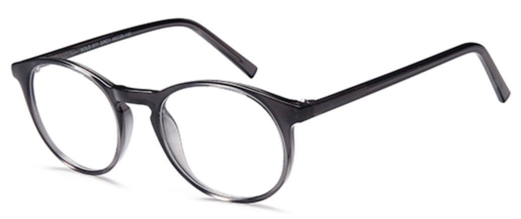 Solo Retro 811 Round Glasses Frame - Grey