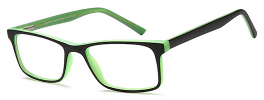 Monterey Mont865 Glasses Frame - Black/Green