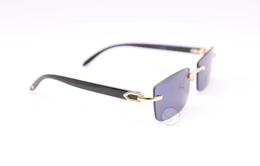 Sapphire SO003 Rimless Sunglasses - Black
