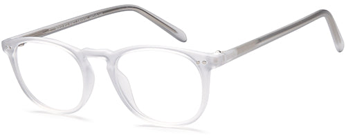 Solo Retro 813 round glasses frame -  Matte Crystal Transparent 