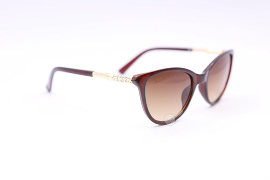 Sapphire SO21 Gradient Diamante Sunglasses - Brown