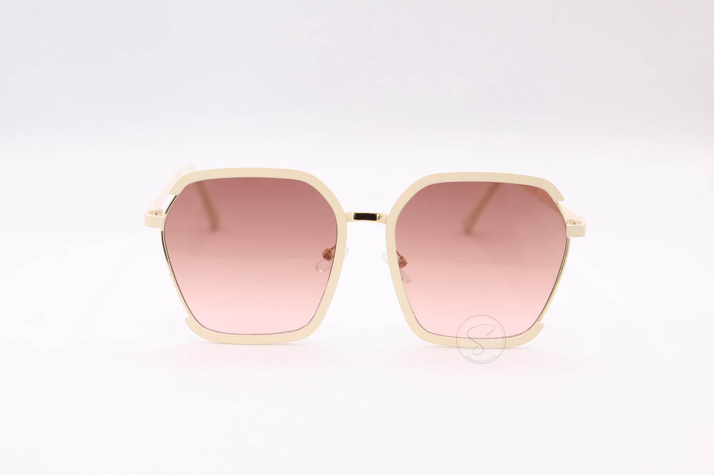 Sapphire SO001 Oversized Gradient Sunglasses - Cream