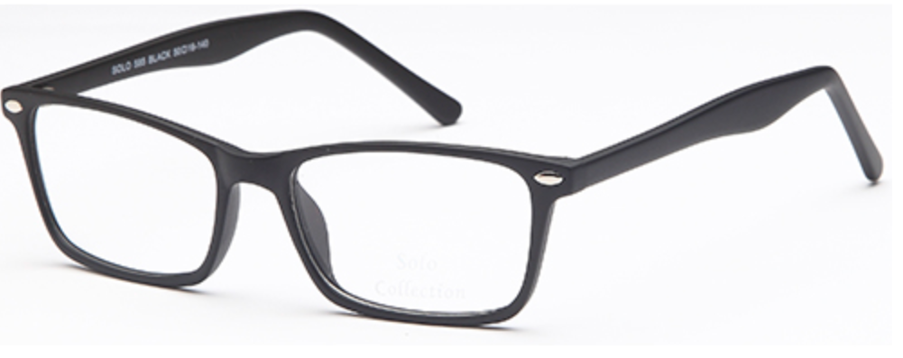 Solo 585 rectangle glasses frames – Black