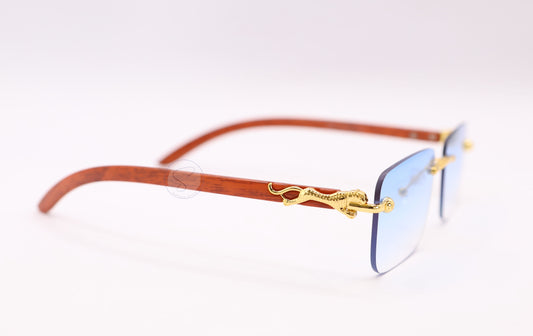 Sapphire SO90201 Gradient Rimless Sunglasses - Blue