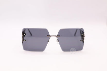 Sapphire SO90230 Oversized Rimless  Sunglasses - Black