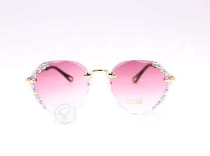 Sapphire SO20 Rimless Gradient Sunglasses