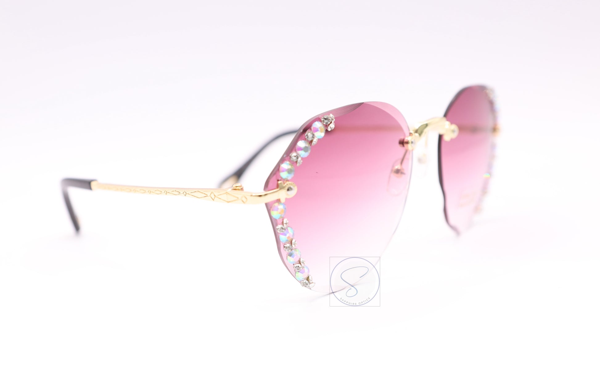 Sapphire SO20 Rimless Gradient Sunglasses side
