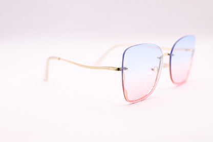 Sapphire SO8806 Rimless Gradient Sunglasses - Blue