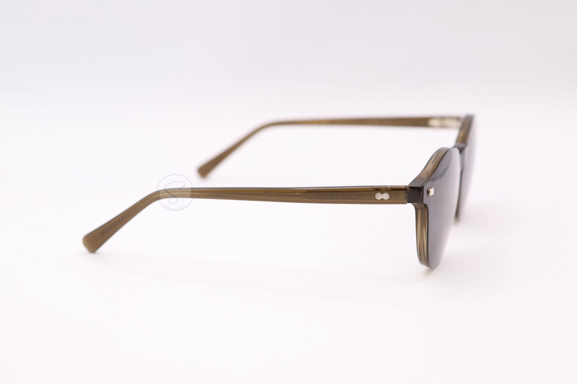 Sapphire S01120 Clip on Polarised Sunglasses - Clip On Brown Sides