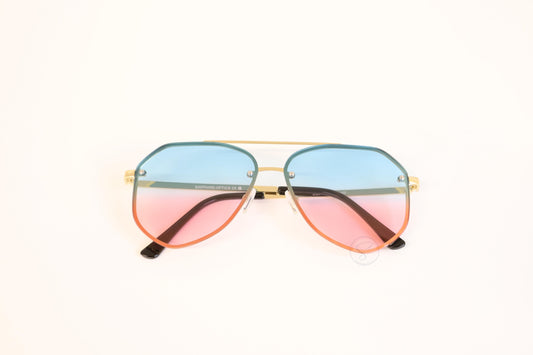 Sapphire SO2326 Gradient Sunglasses - Blue/Pink